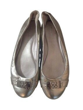 Coach London Classic Metallic Gold Women's Ballet Flats Size 10